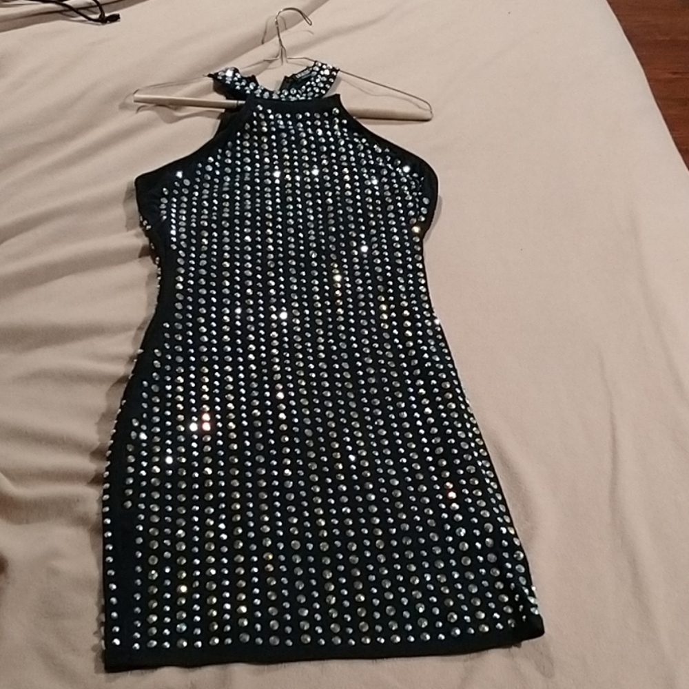 Silver and gold sparking diamond dress!